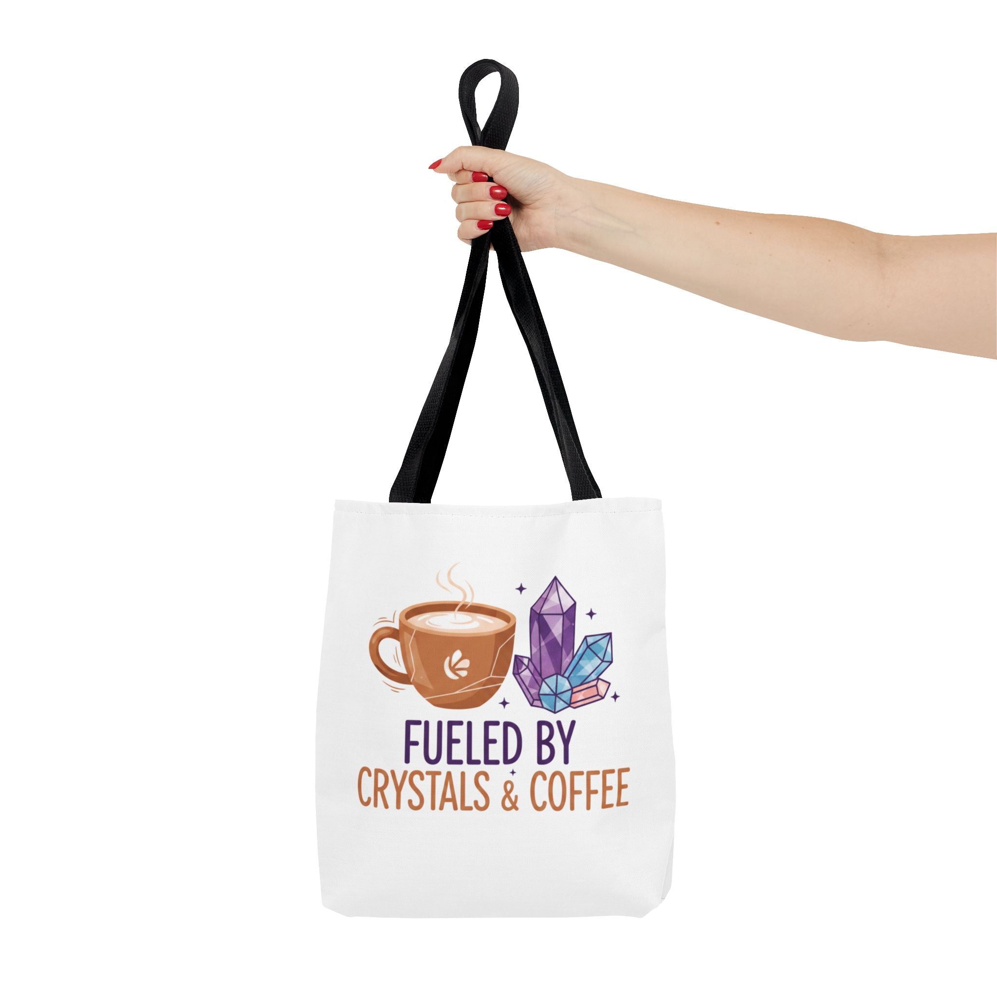 Crystal Coffee Illustrated Everyday Tote Bag Printify