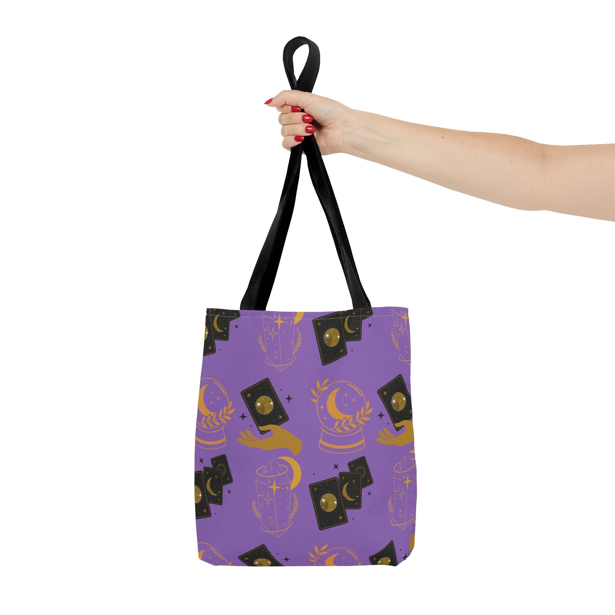 Moon Tarot Celestial Purple Tote Bag Printify