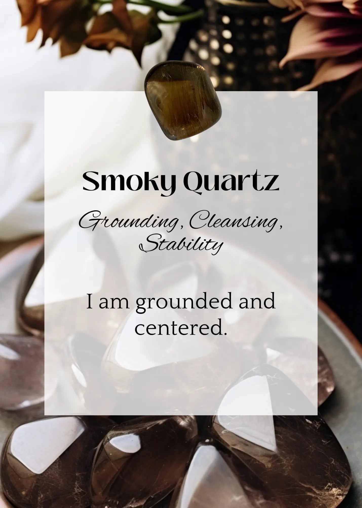 Crystal Healing Affirmation Cards | Printable Mindfulness Cards (Digital Download) Moonflower Oasis