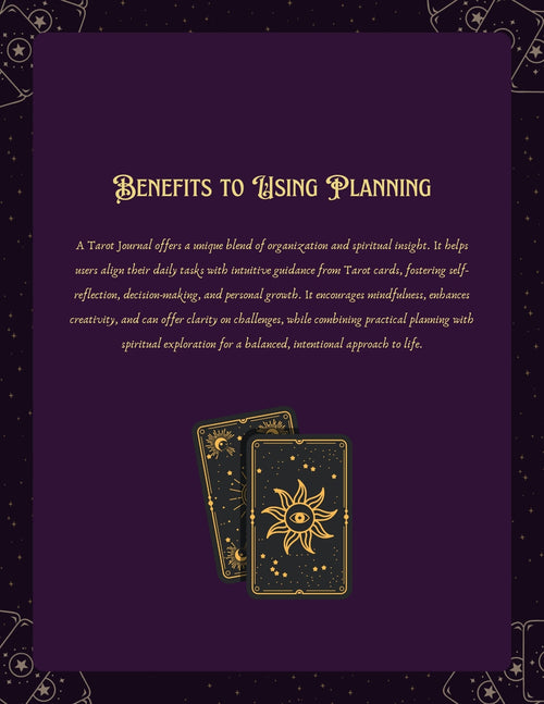 2026 Digital Tarot Journal | Interactive Moon Spreads & Card Study Guide Moonflower Oasis