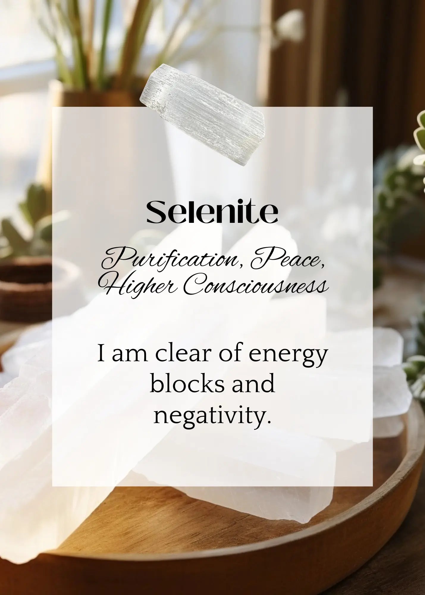 Crystal Healing Affirmation Cards | Printable Mindfulness Cards (Digital Download) Moonflower Oasis