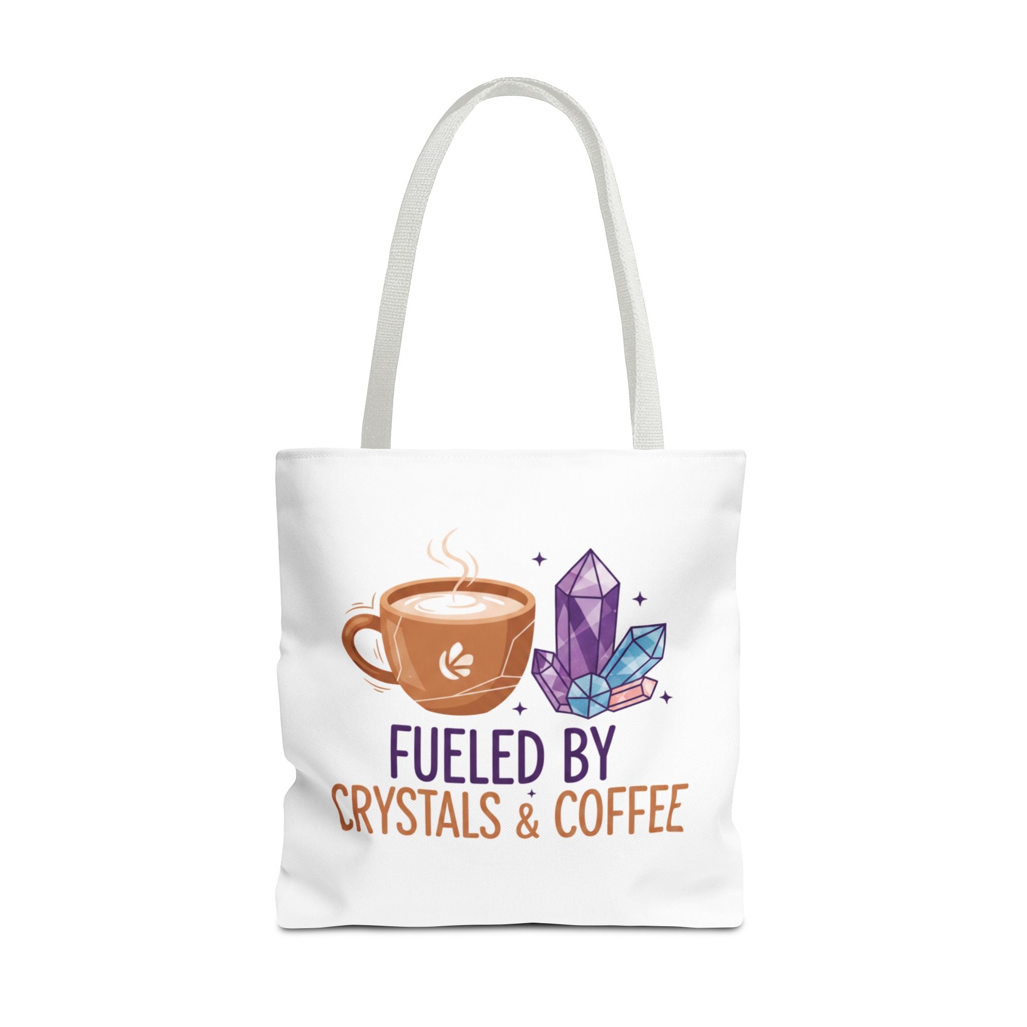 Crystal Coffee Illustrated Everyday Tote Bag Printify