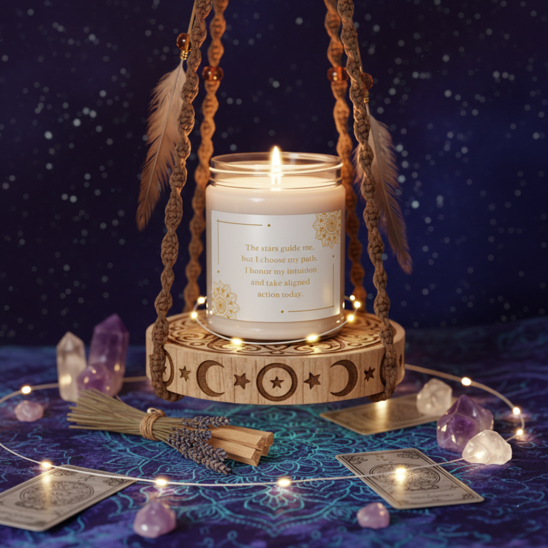 The Stars Guide Me | Aligned Action & Intuition Hand-Poured Soy Candle 9oz Printify